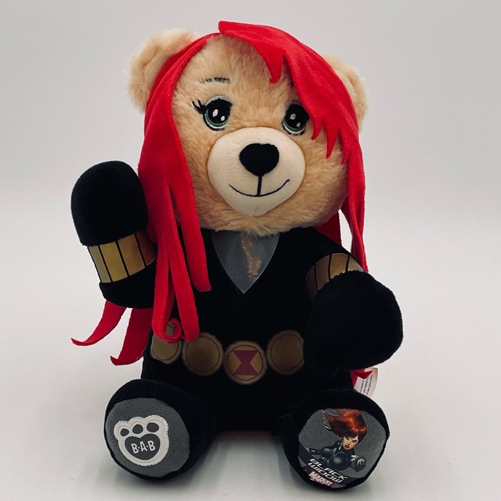 Marvel Avengers Black Widow Build A Bear Superhero Plush Soft BAB Toy 8.5”